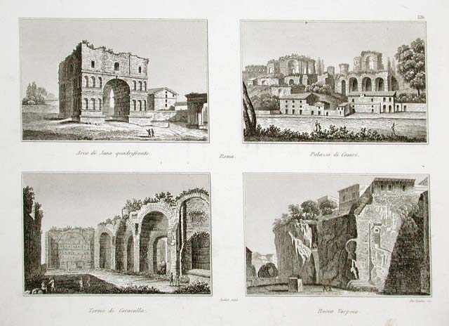 Roma. Arco di Jano quadrifronte - Palazzo di Cesari - …