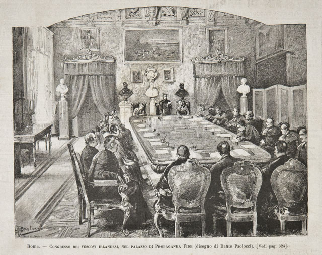 Roma / Congresso dei vescovi irlandesi, nel palazzo di Propaganda …