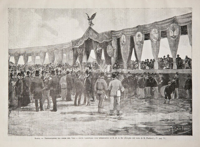 Roma / Distribuzione dei premi del Tiro a segno nazionale …