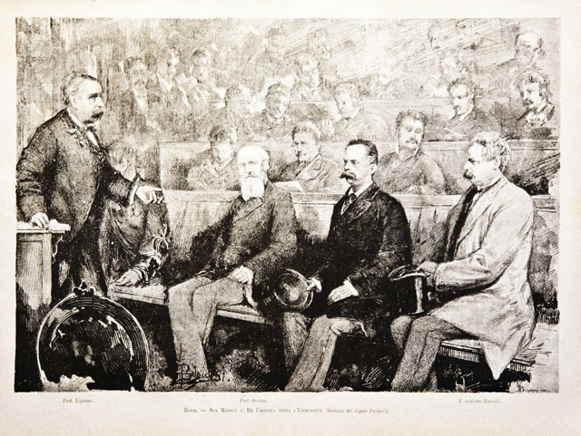 Roma / Sua Maestà il Re Umberto visita l’Università / …
