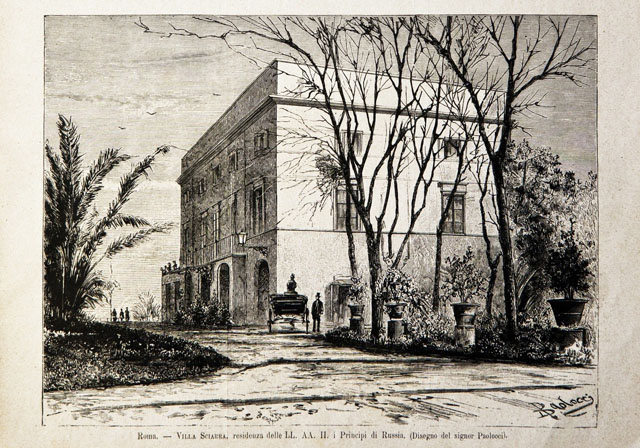 Roma / Villa Sciarra, residenza delle LL. AA. II. i …