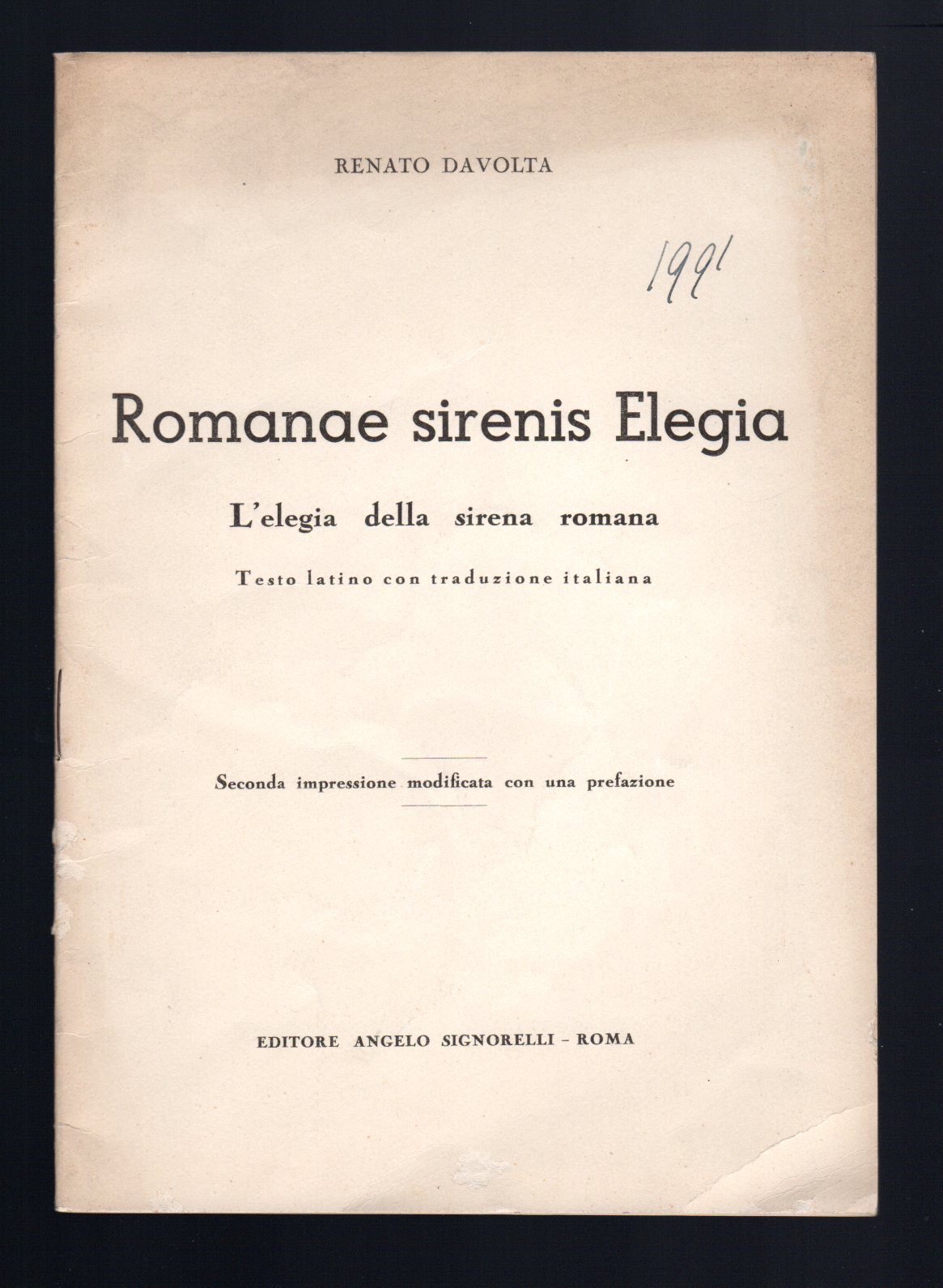 Romanae Sirenis Elegia