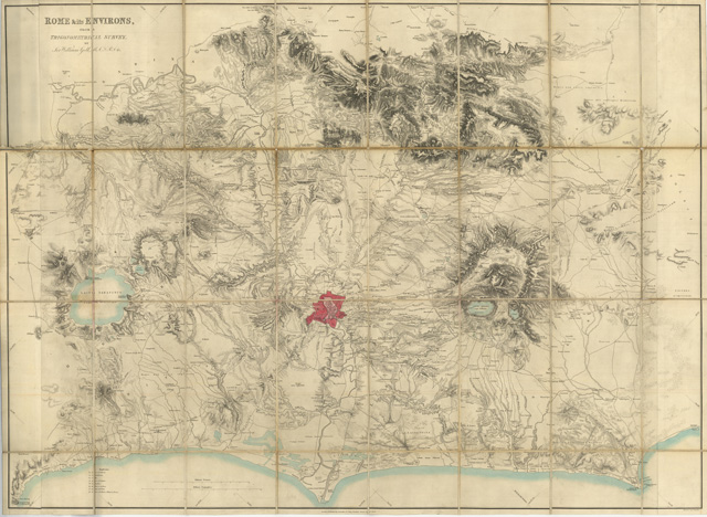 Rome & its environs from trigonometrical survey