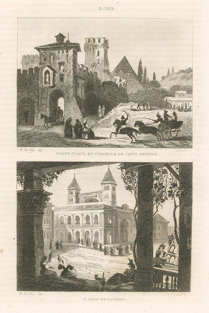 Rome/Porte s.te Paul et Pyramide de Caius Sextius - S.t …