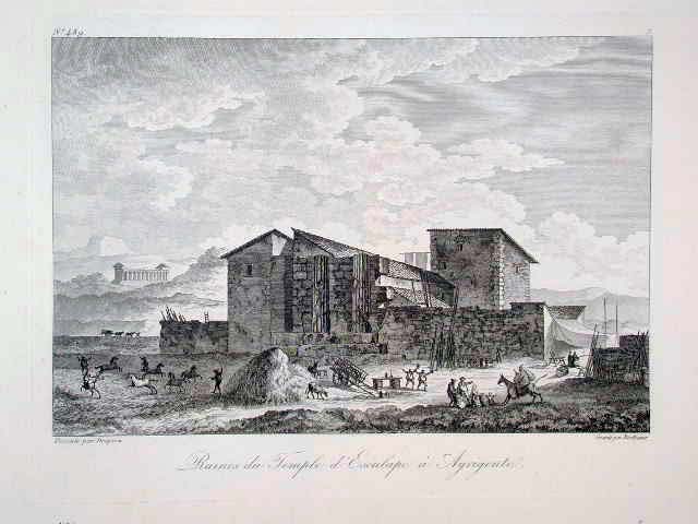 Ruines du Temple d'Esculape à Agrigente.