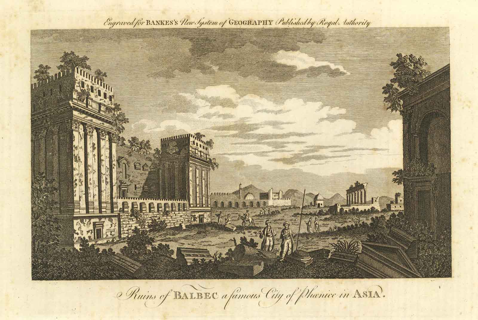 Ruins of Balbec a famous city of Phoenice in Asia