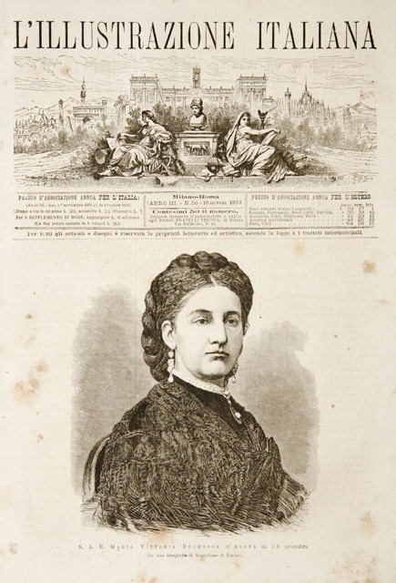 S. M. Maria Vittoria Duchessa d’Aosta m. l’8 novembre