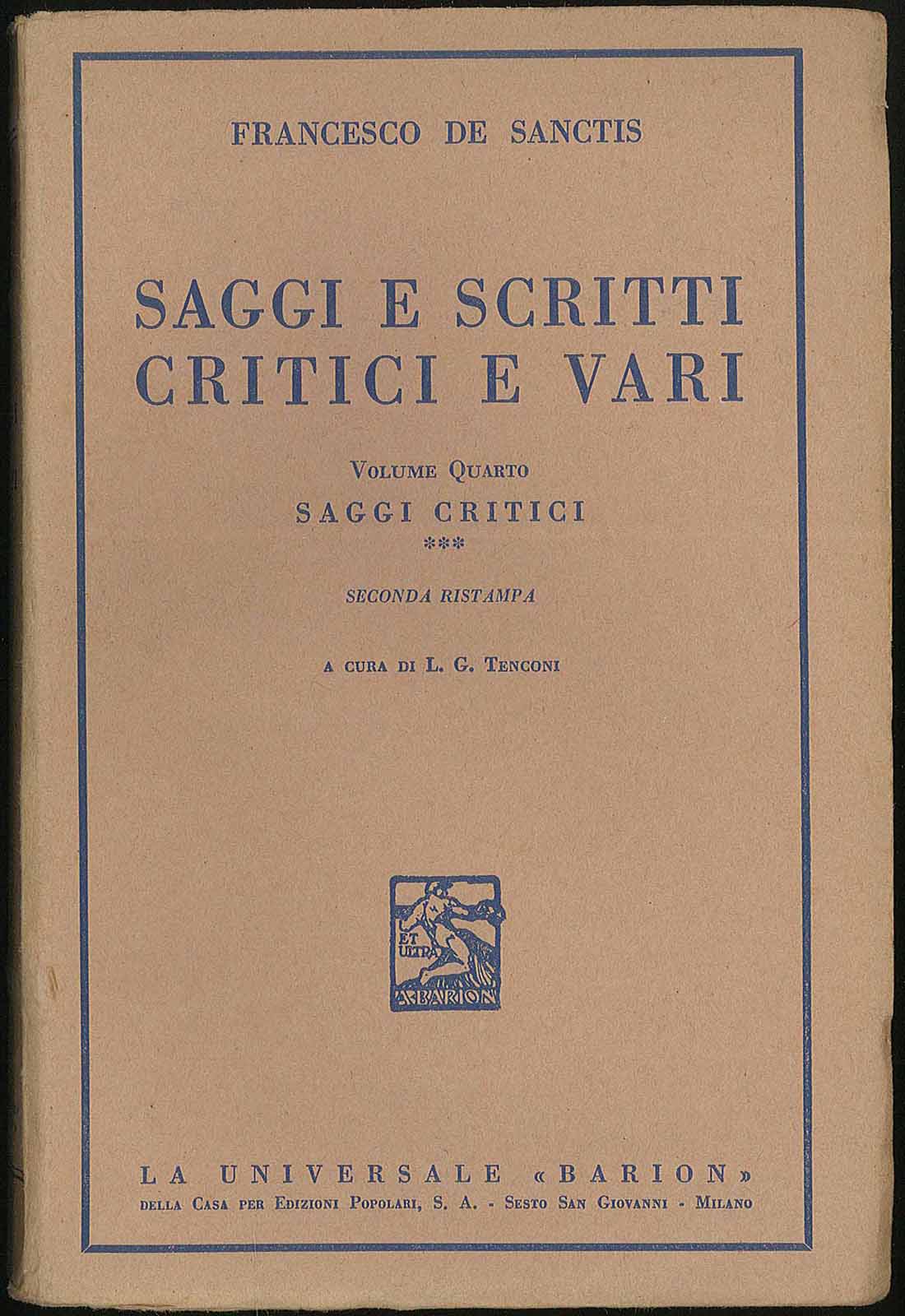 Saggi e scritti critici e vari 3 - Volume IV