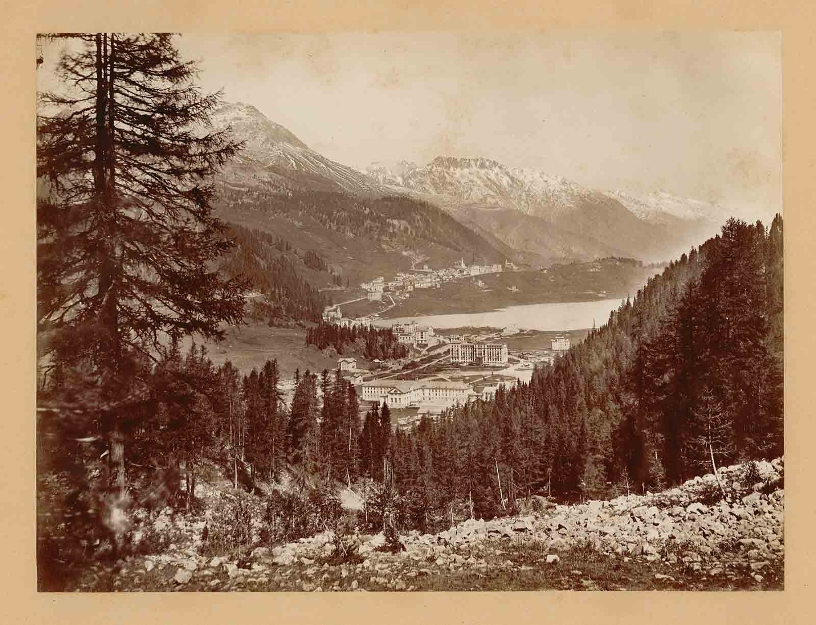 Saint - Moritz vue d'ensemble - Les Bains, Le Village, …