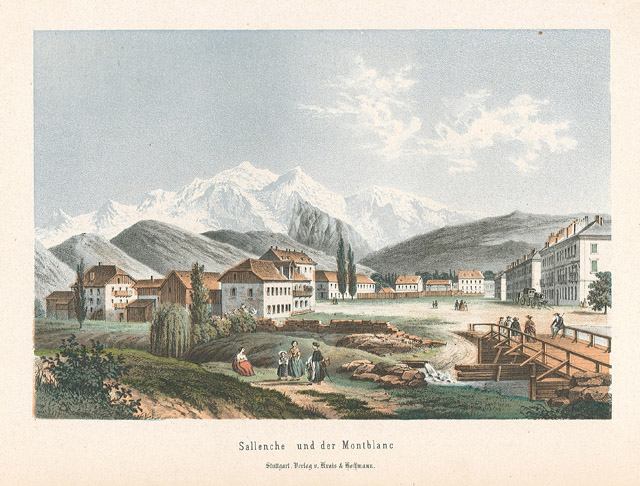 Sallenche und der Montblanc