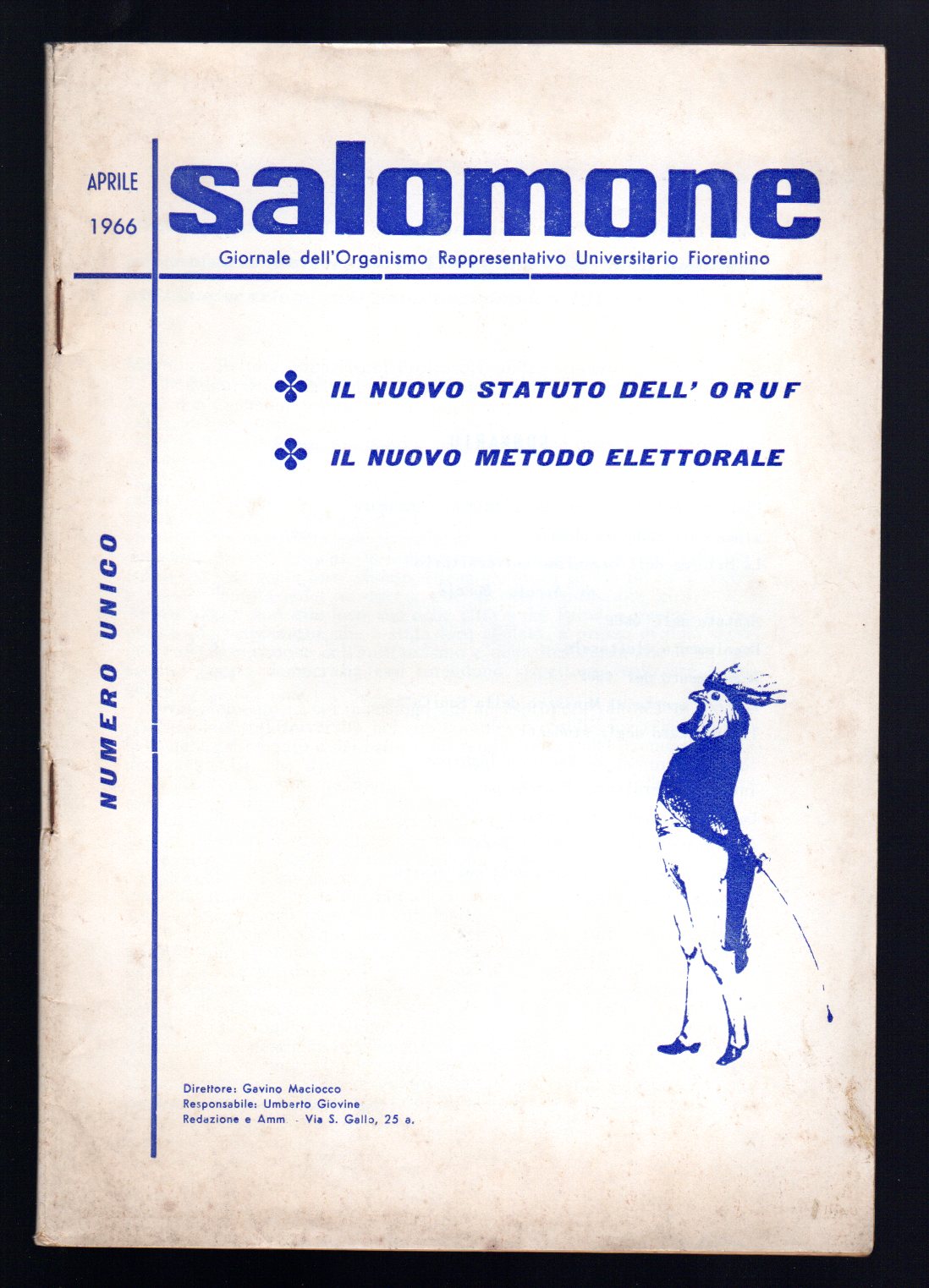 Salomone - Numero unico - Aprile 1966