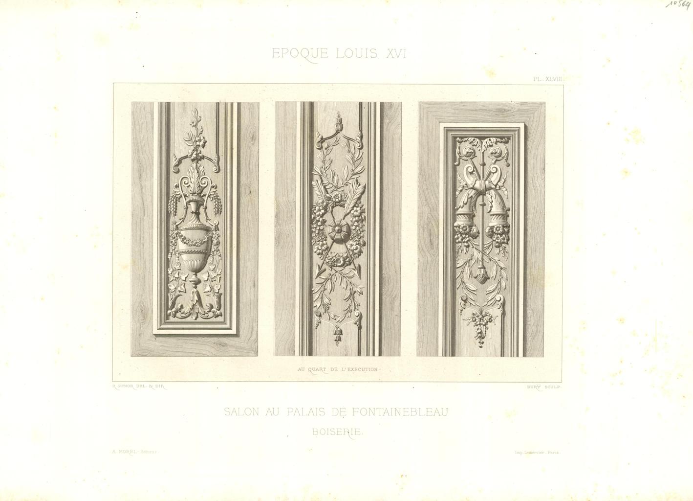 Salon au Palais de Fontainebleau boiserie