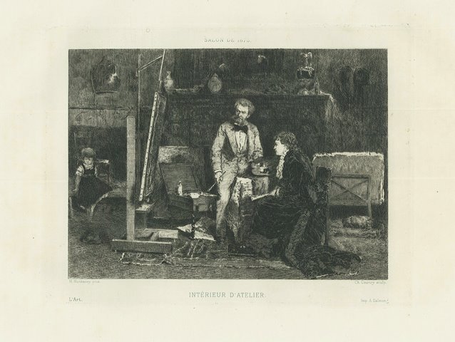 Salon de 1876 – Interieur d’atelier