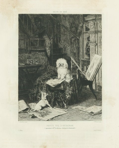 Salon de 1876 - Pepito, Toc, d’Artagnan