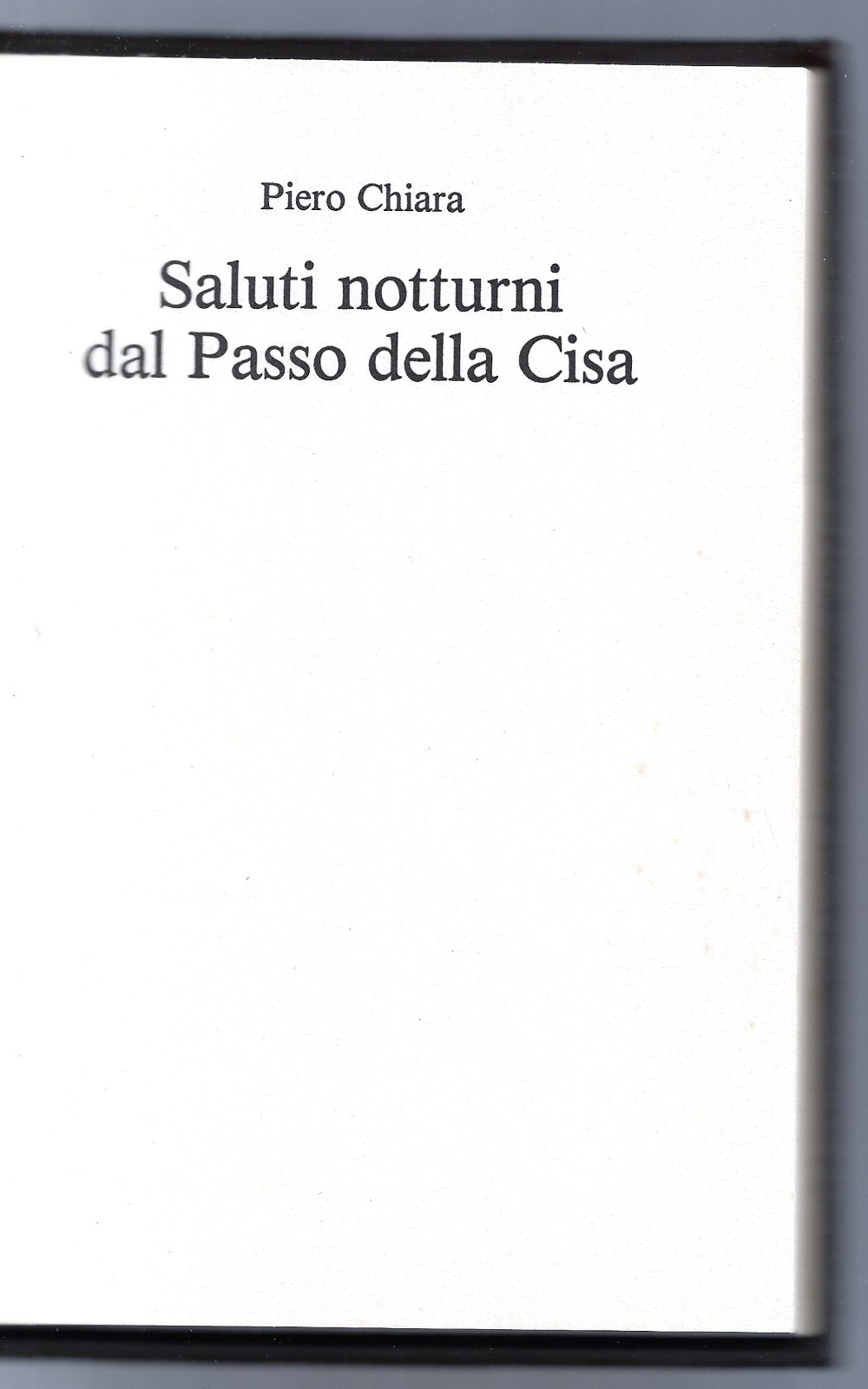 Saluti notturni dal Passo della Cisa