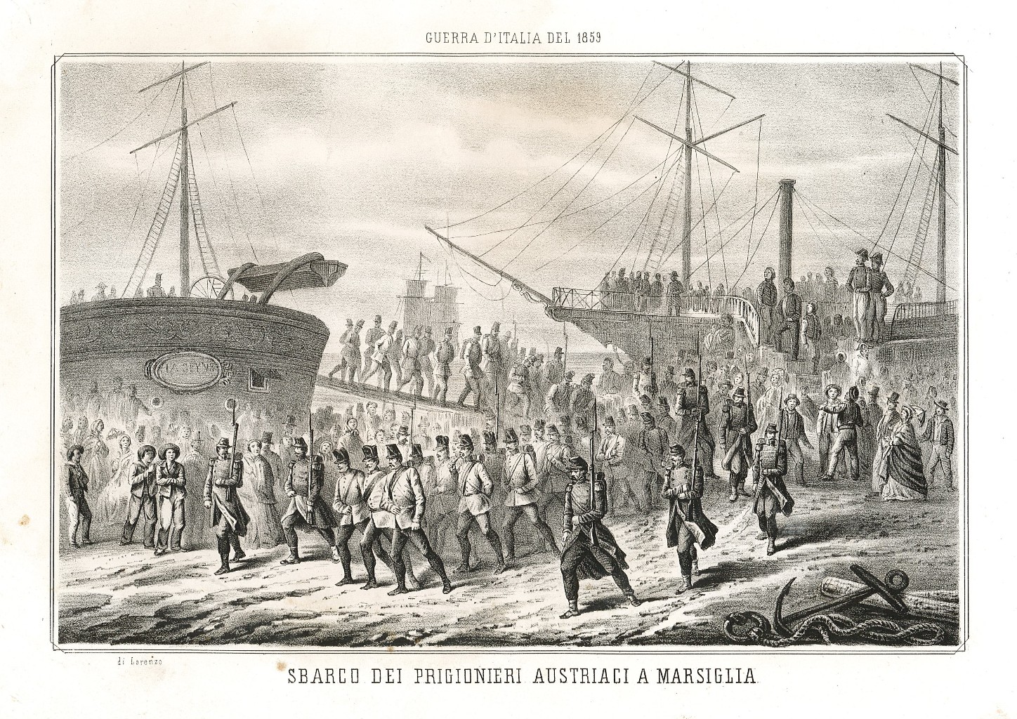 Sbarco dei prigionieri austriaci a Marsiglia