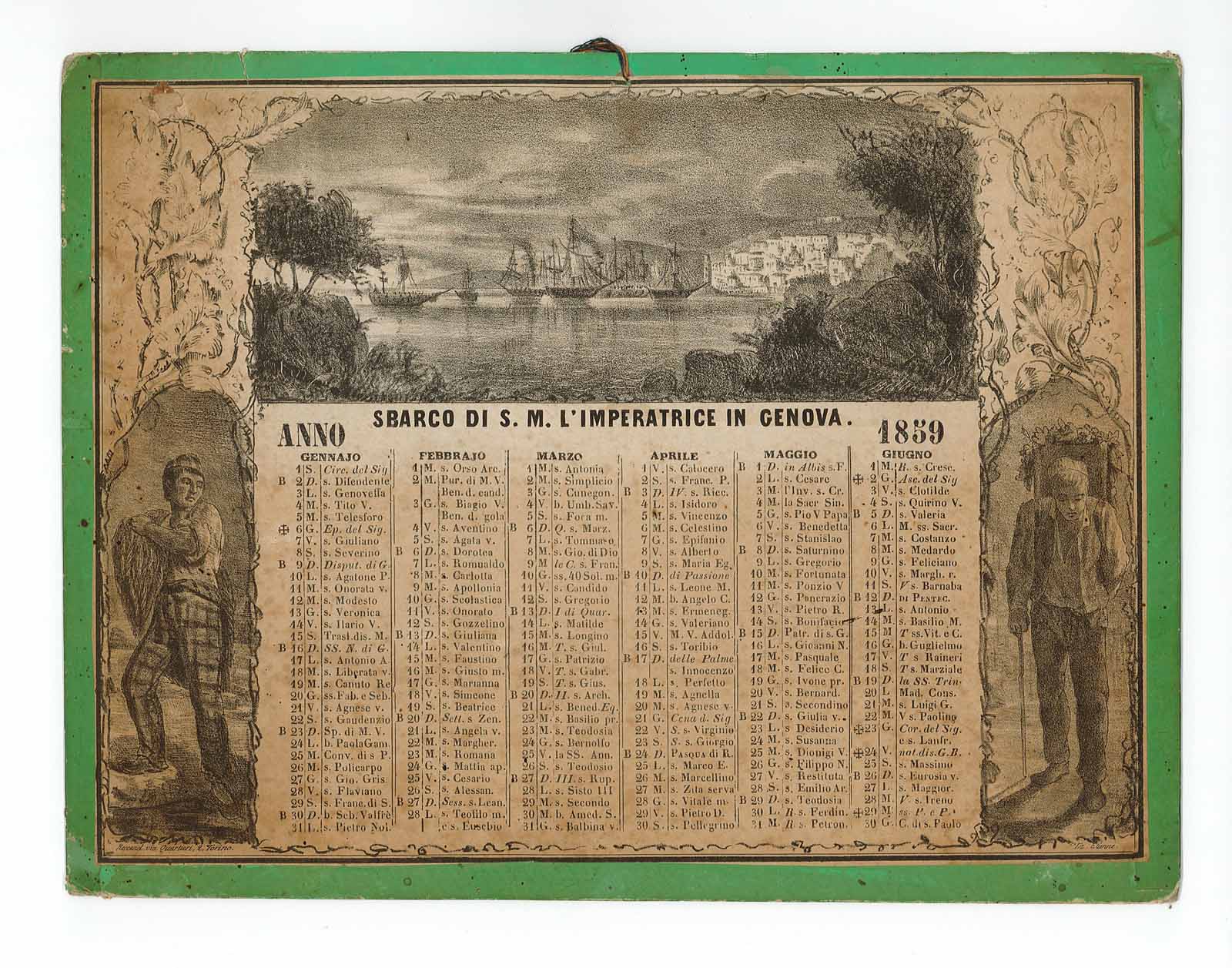 Sbarco di S. M. Imperatrice in Genova - Arrivo dell'Imperatrice …