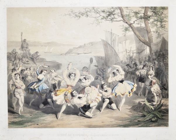 Scène de l'Opèra. La Tarentelle. (Etoile de Messine)