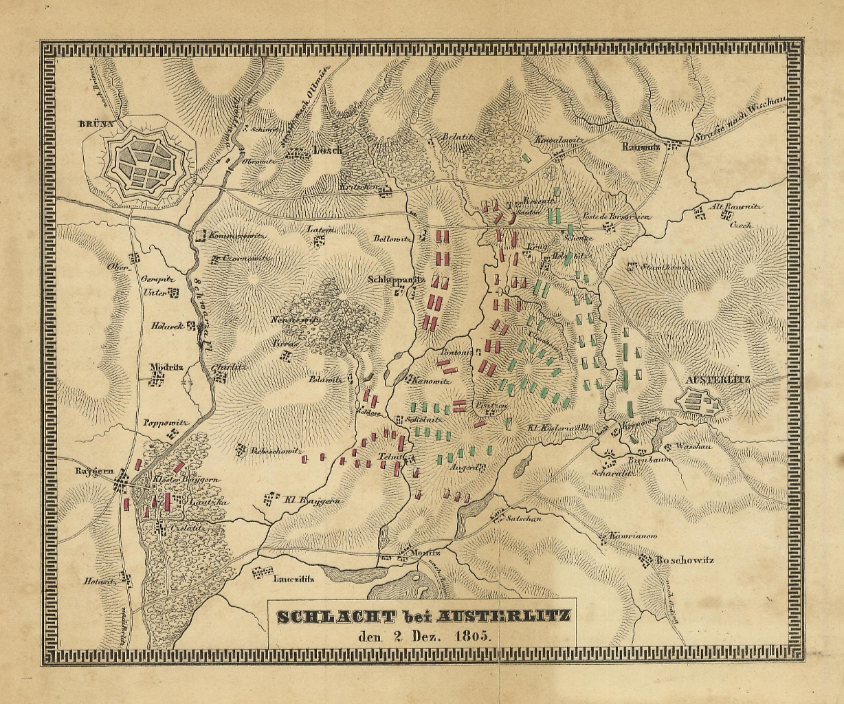 Schlacht bei Austerlitz den 2 Dez. 1805