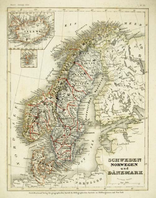 Schweden Norwegen und Danemark