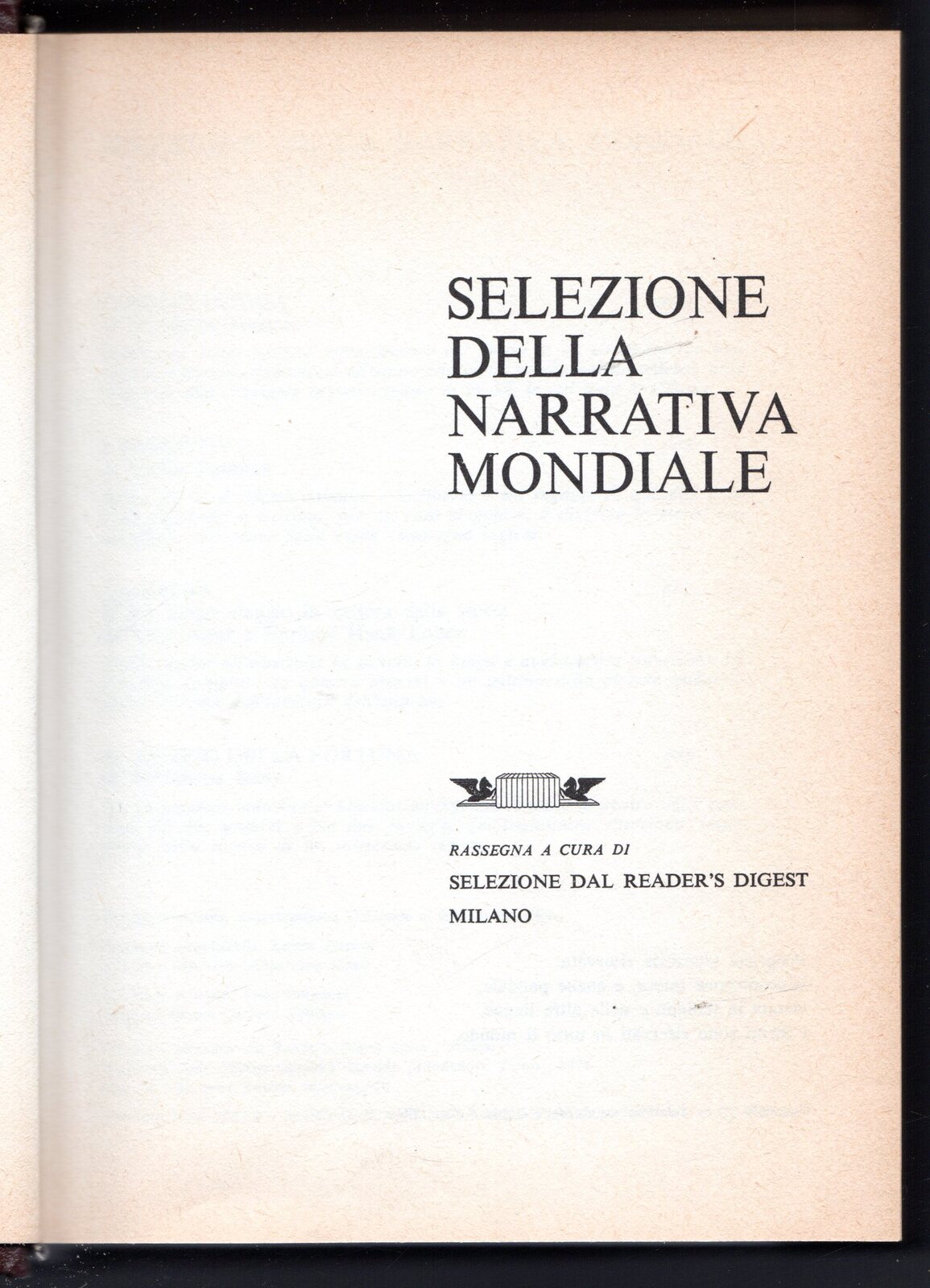 Selezione della narrativa mondiale