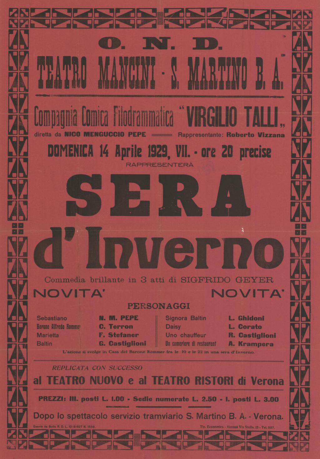 Sera d'inverno