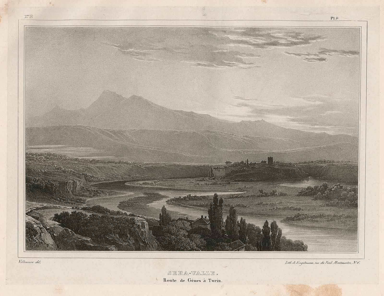 Sera-Valle. Route de Genes à Turin