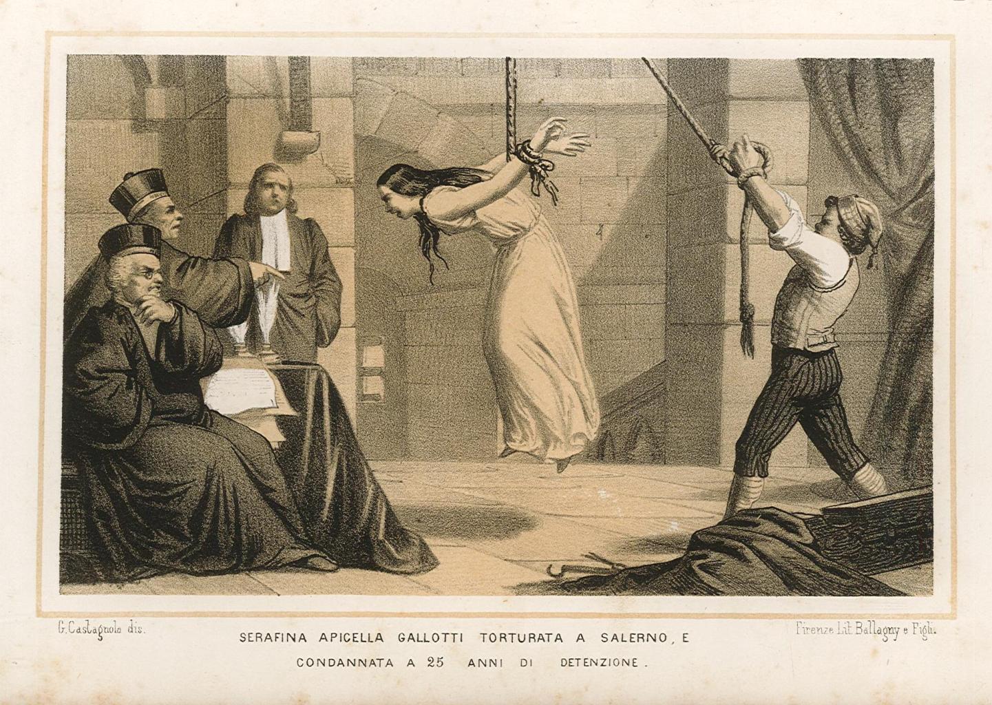 Serafina Apicella Gallotti torturata a Salerno e condannata 25 anni …