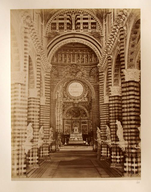 Siena La cattedrale interno