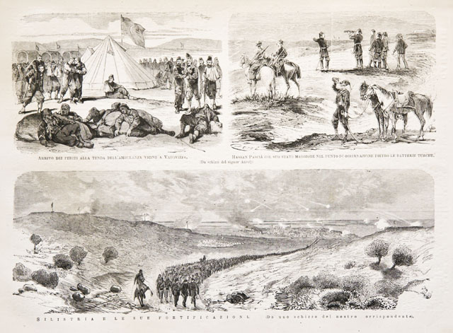 Silistria e le sue fortificazioni.- Arrivo dei feriti alla tenda …