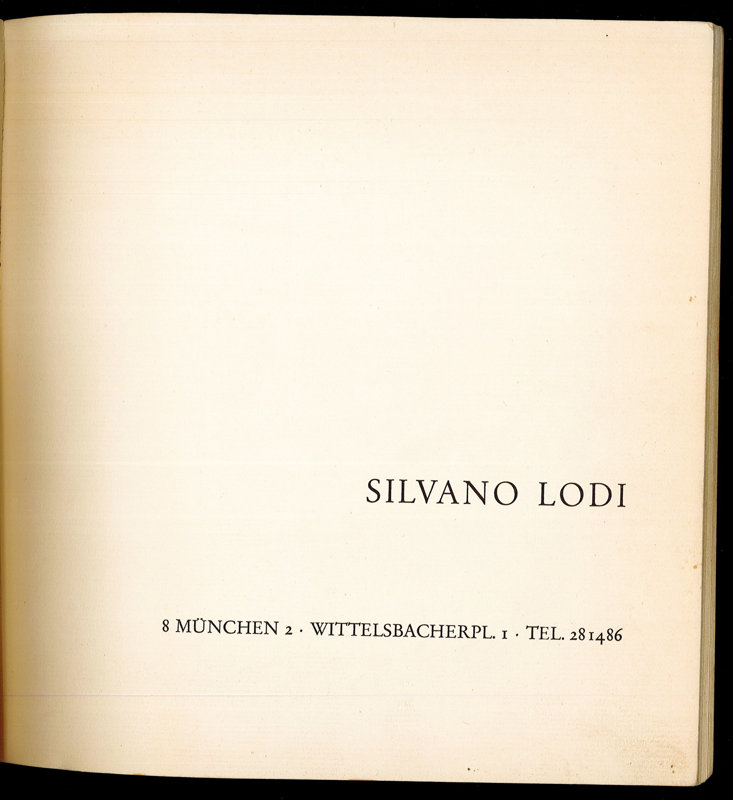 Silvano Lodi - Ausstellung Alter Meister vom 6 nov. bis …