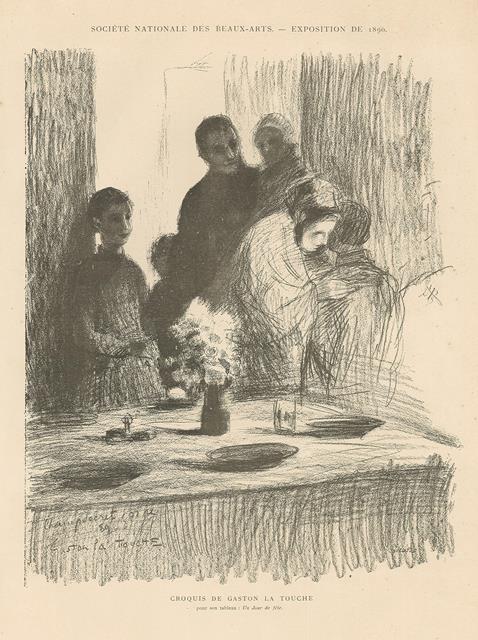 Societe Nationale des Beaux-Arts – Exposition de 1890 – Croquis …