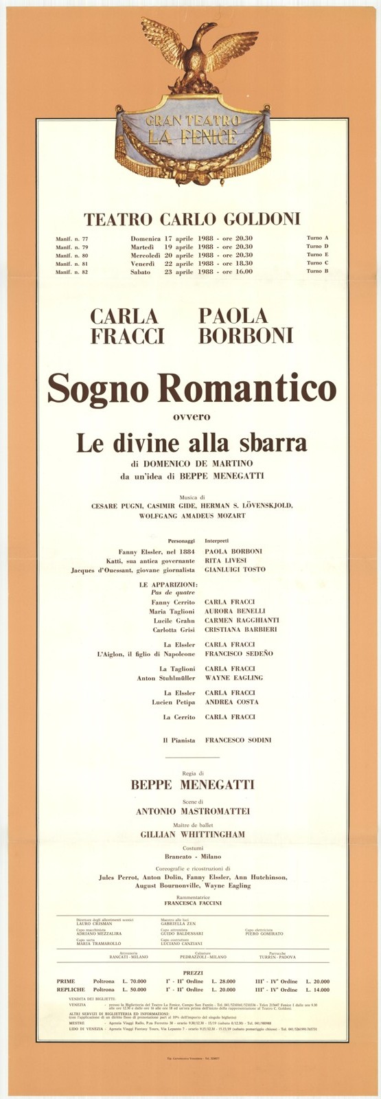 Sogno romantico ovvero Le divine alla sbarra