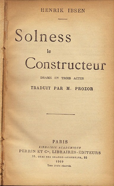 Solness le Constructeur