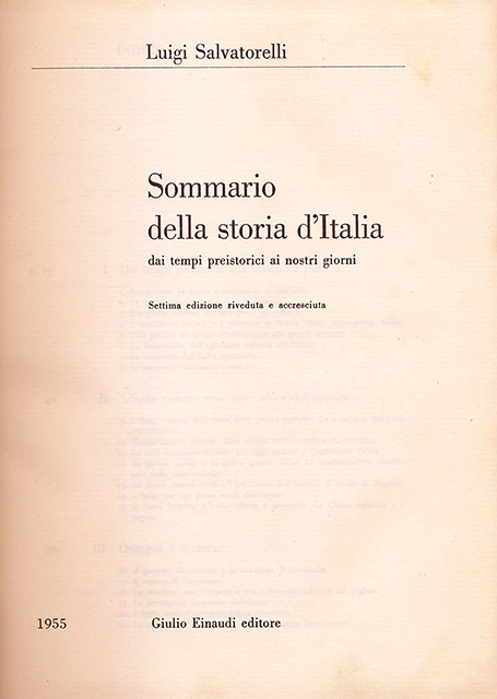 Sommario della storia d’Italia dai tempi preistorica ai giorni nostri