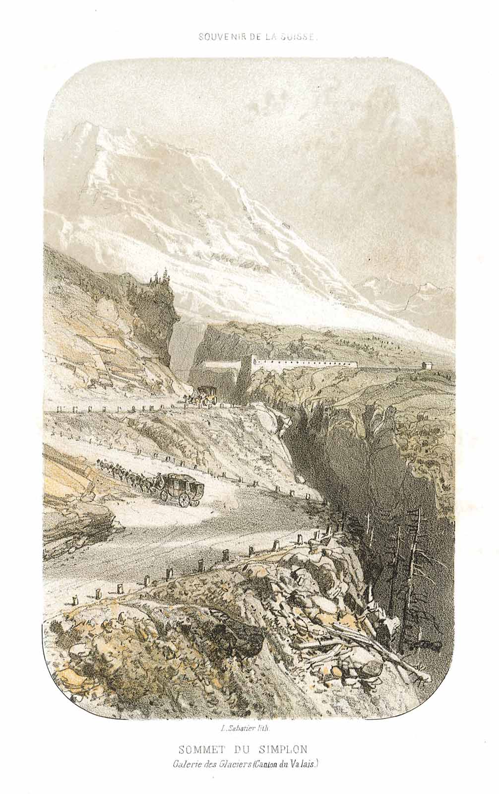 Sommet du Simplon Galerie des Glaciers (Canton du Valais)