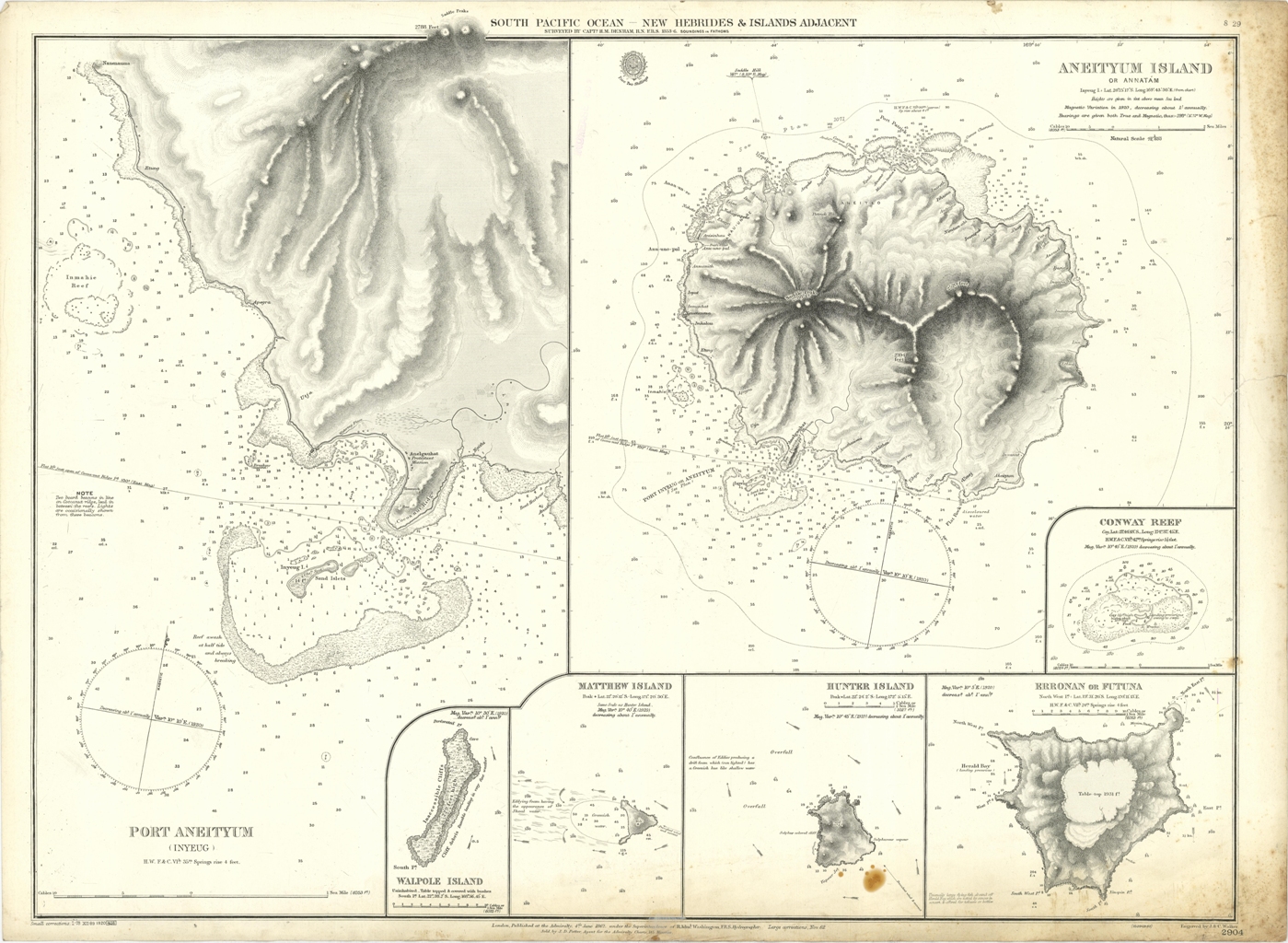 South Pacific Ocean - New Hebrides & Islands adjacent