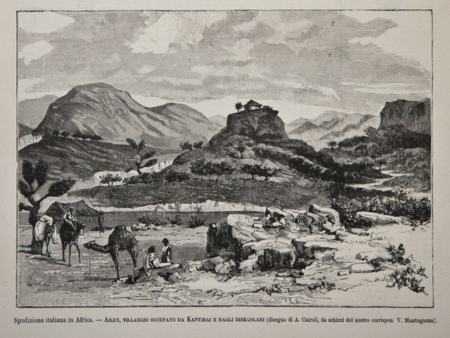 Spedizione italiana in Africa.- Ailet, villaggio occupato da Kantibai e …