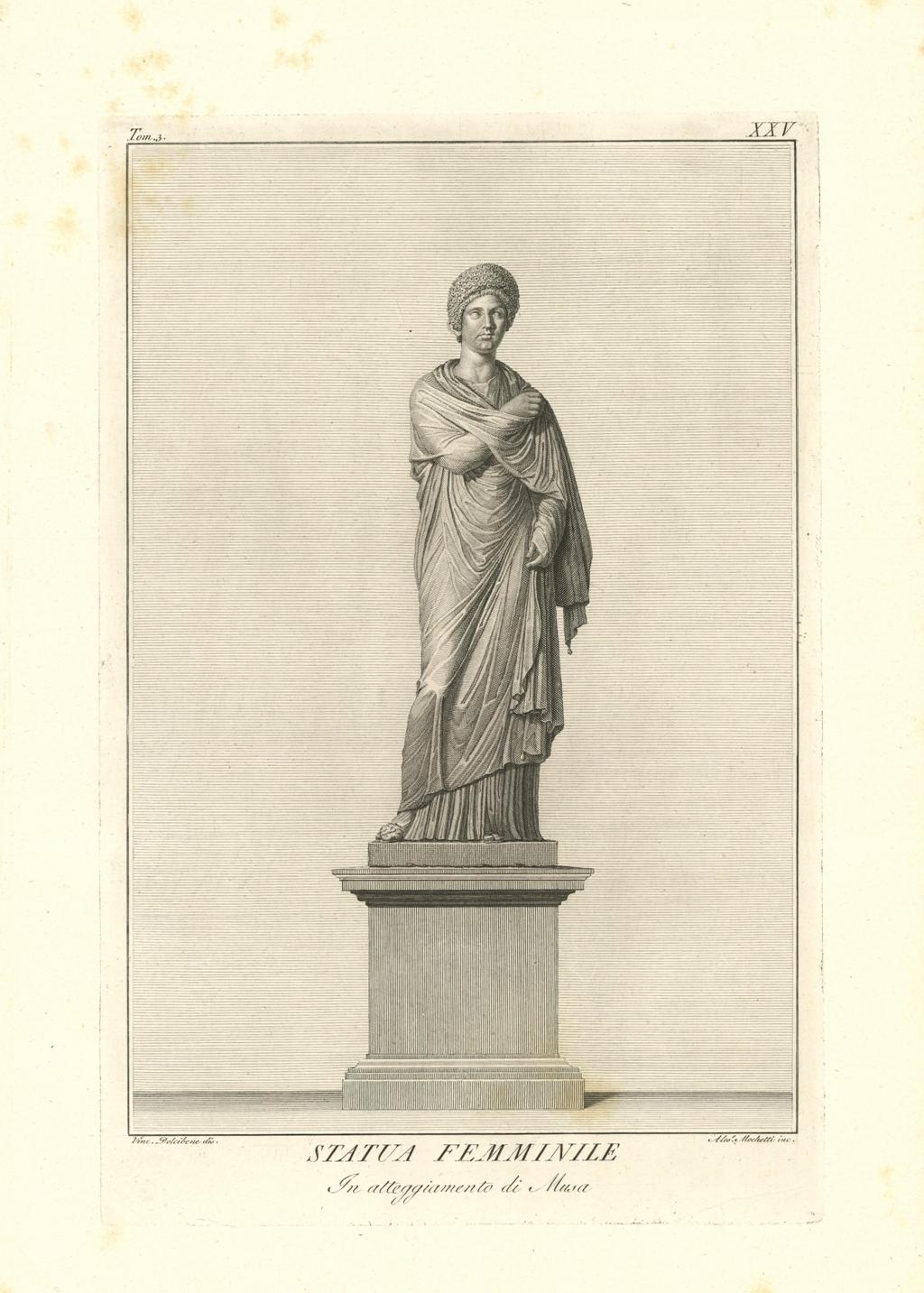 STATUA FEMMINILE / In atteggiamento di Musa