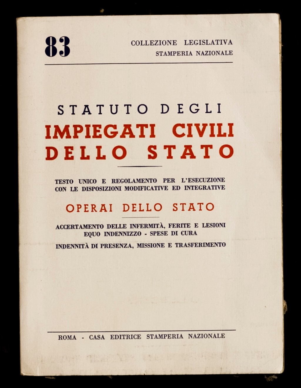 Statuto degli impiegati civili dello Stato