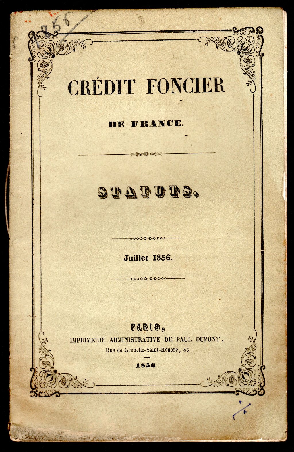 Statuts du Credit Foncier de France