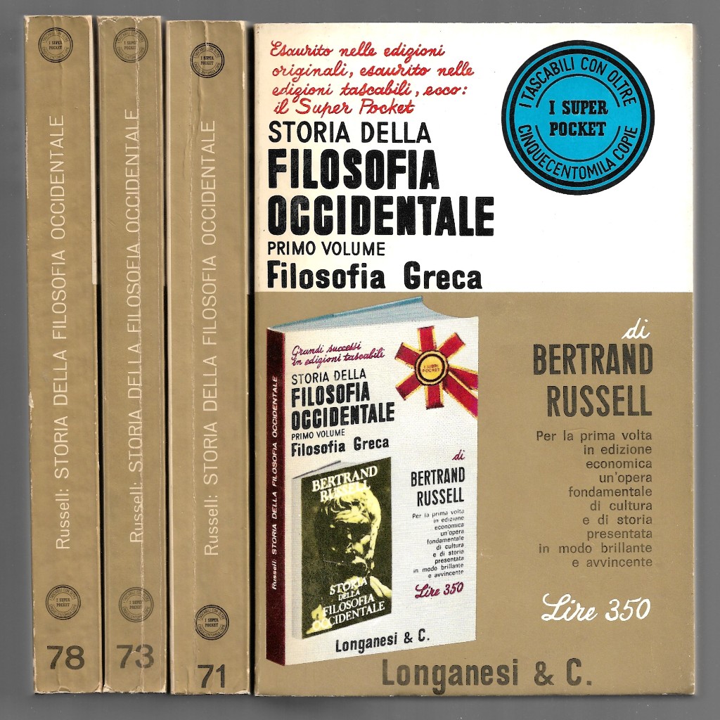 Storia della filosofia Occidentale - 4 Voll