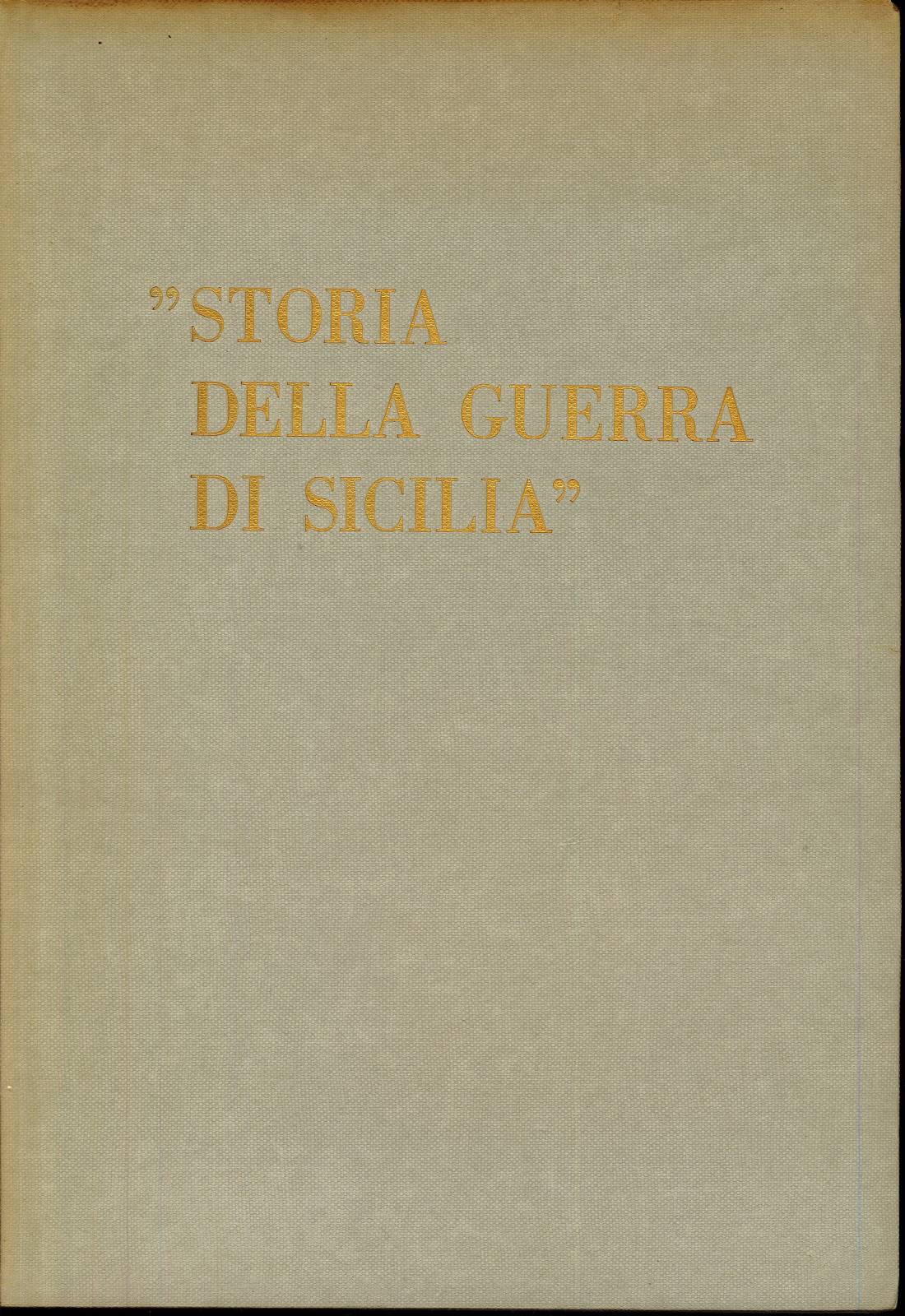 Storia della guerra di Sicilia