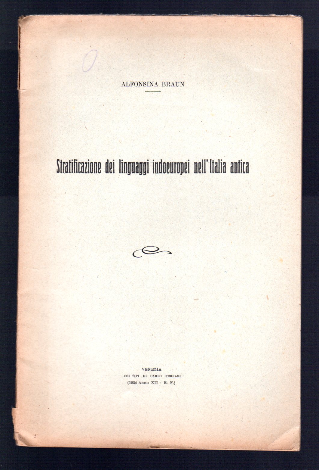 Stratificazione dei linguaggi indoeuropei nell'italia antica