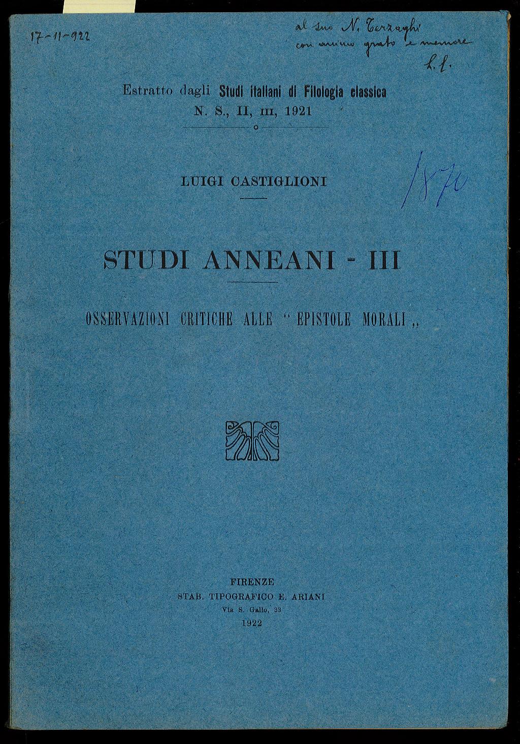 Studi Anneani - III