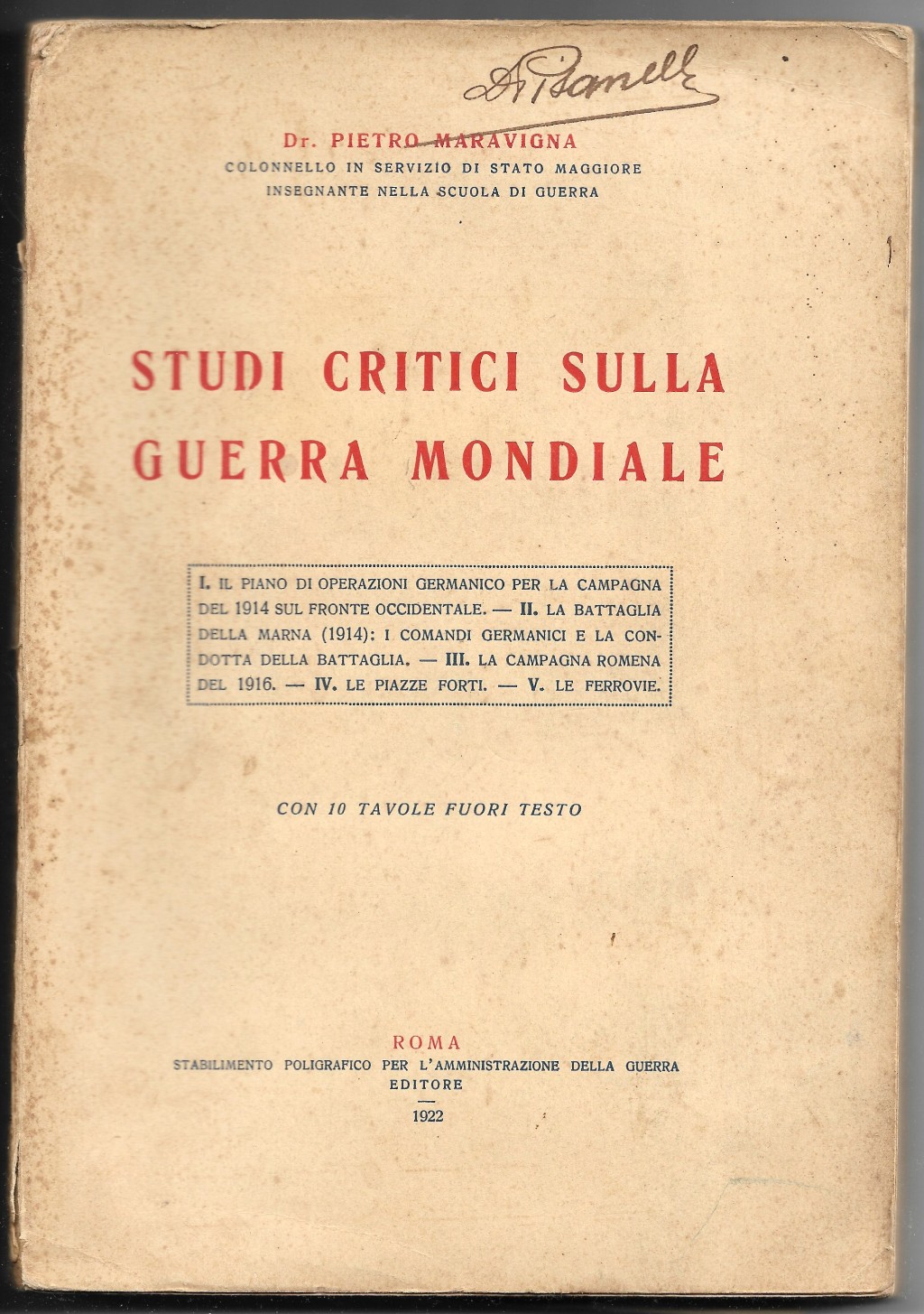 Studi critici sulla Guerra Mondiale