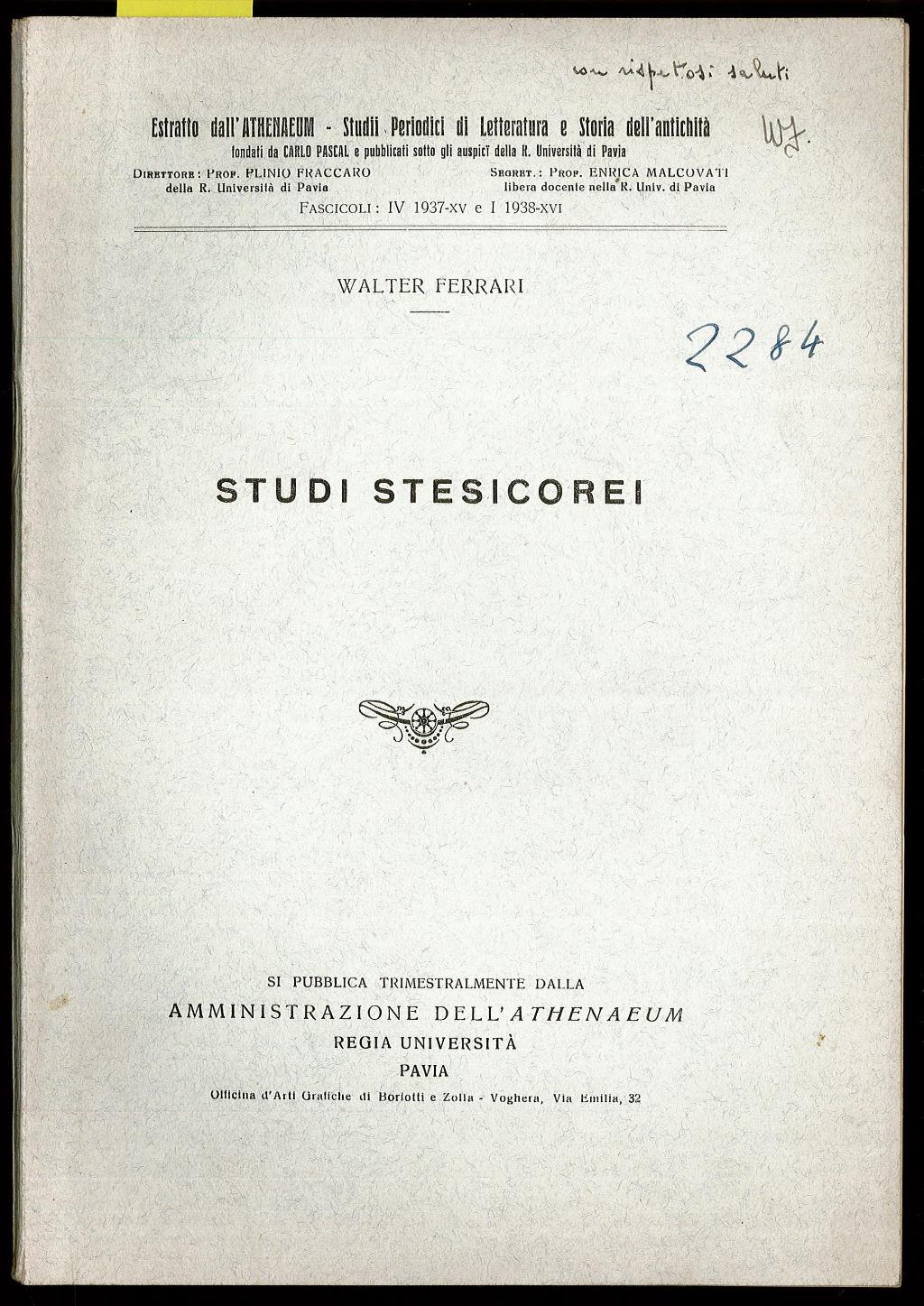 Studi Stesicorei