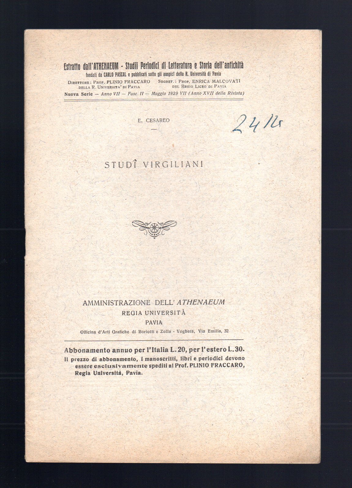 Studi Virgiliani