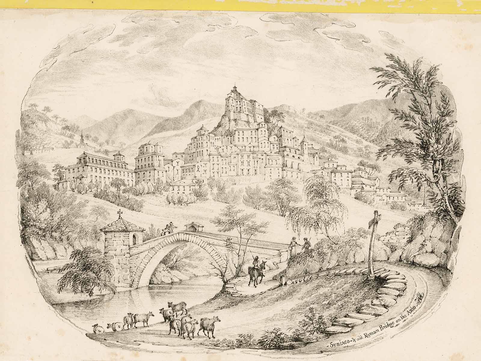 Subiaco - & old Roman Bridge on the Anio