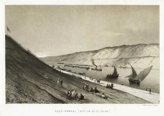 Suez - kanaal (Station bu El-Guisr.)